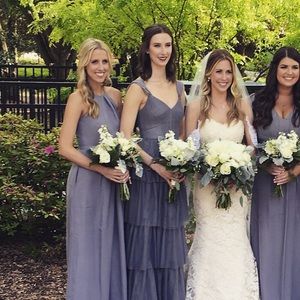 Weddington Way Gray bridesmaids dress